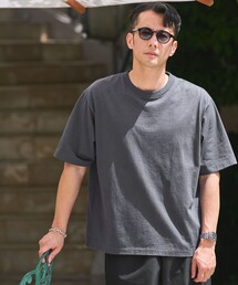 オーバーダイ クルーネック 半袖 Tシャツ カットソー
