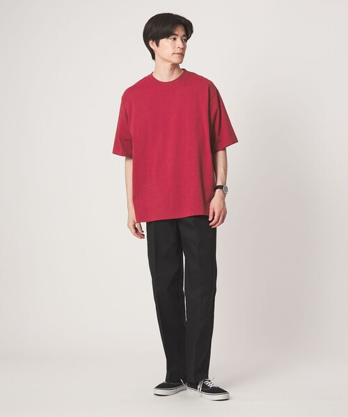 green label relaxing(グリーンレーベルリラクシング)の「オーバーダイ クルーネック 半袖 Tシャツ カットソー(Tシャツ/カットソー・メンズ・オレンジ/レッド/ダークグレー/ライトグレー・XL/L/S/M)」の12枚目の写真