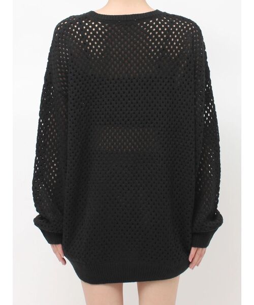GYDA（ジェイダ）の「Valdy empire embroideryメッシュニットトップス（ニット/セーター・レディース・グレー/オフホワイト/ブラック・FREE）」の19枚目の写真