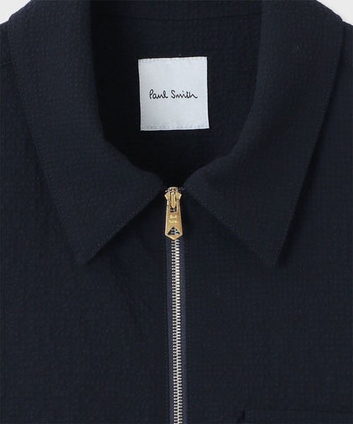 Paul Smith(ポールスミス)の「ウールシアサッカー ショートブルゾン / 143112 818Y(ブルゾン・メンズ・ブラック/ネイビー・SMALL/X-LARGE/MEDIUM/L2/LARGE)」の3枚目の写真