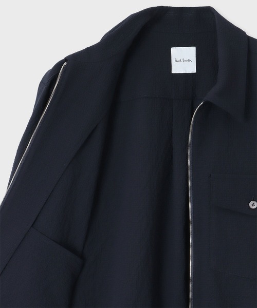 Paul Smith(ポールスミス)の「ウールシアサッカー ショートブルゾン / 143112 818Y(ブルゾン・メンズ・ブラック/ネイビー・SMALL/X-LARGE/MEDIUM/L2/LARGE)」の6枚目の写真