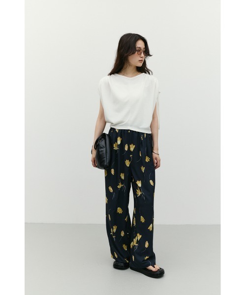 STYLEMIXER（スタイルミキサー）の「ショルダードレープトップ（Tシャツ/カットソー・レディース・イエロー/ホワイト/チャコールグレー・FREE）」の6枚目の写真