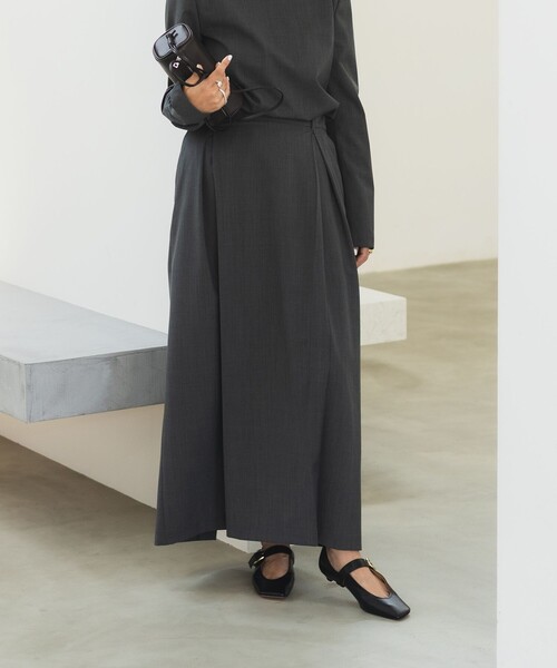 Demi-Luxe BEAMS(デミルクス ビームス)の「マニッシュ Iライン スカート .M(スカート・レディース・チャコールグレー/ブラック・38/36)」の7枚目の写真