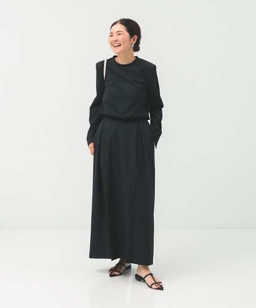 Demi-Luxe BEAMS(デミルクス ビームス)の「マニッシュ Iライン スカート .M(スカート・レディース・チャコールグレー/ブラック・38/36)」の8枚目の写真
