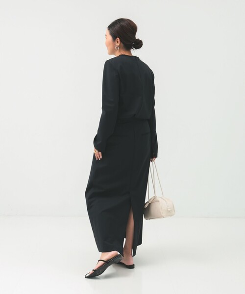 Demi-Luxe BEAMS(デミルクス ビームス)の「マニッシュ Iライン スカート .M(スカート・レディース・チャコールグレー/ブラック・38/36)」の10枚目の写真
