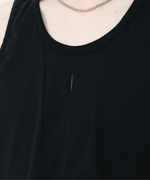 LAPIIS（ラピス）の「DART SLIT RIB TANKTOP（Tシャツ/カットソー・メンズ・ブラック・FREE）」の8枚目の写真