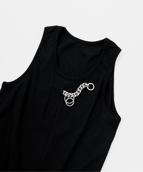 LAPIIS（ラピス）の「DART SLIT RIB TANKTOP（Tシャツ/カットソー・メンズ・ブラック・FREE）」の13枚目の写真
