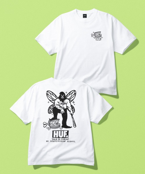 HUF(ハフ)の「TOOTH FAIRY TEE(Tシャツ/カットソー・メンズ・ブラック/ホワイト・XXL/XL/L/M/S)」の1枚目の写真
