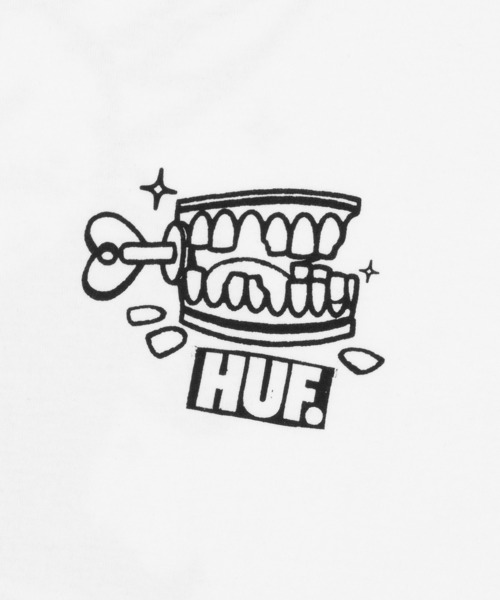 HUF(ハフ)の「TOOTH FAIRY TEE(Tシャツ/カットソー・メンズ・ブラック/ホワイト・XXL/XL/L/M/S)」の4枚目の写真