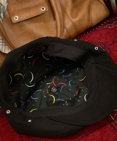 MRFATMAN(ミスターファットマン)の「DRIFTER LEATHER CASQUETTE(キャスケット・メンズ・アイボリー/ブラック・XL/L/M)」の9枚目の写真