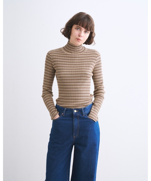 Traditional Weatherwear(トラディショナルウェザーウェア)の「RUMNEY(ニット/セーター・レディース・アイボリー/チョコ/ベージュ系その他/ブラック・S)」の5枚目の写真