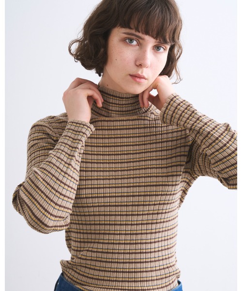Traditional Weatherwear(トラディショナルウェザーウェア)の「RUMNEY(ニット/セーター・レディース・アイボリー/チョコ/ベージュ系その他/ブラック・S)」の8枚目の写真
