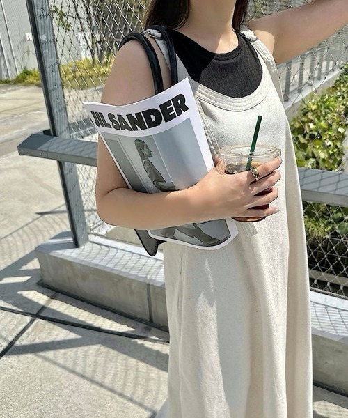 tolene(トレネ)の「【大人のリラックスモード】Dカンベルト Aラインキャミソールロングワンピース(ワンピース・レディース・ホワイト/ブラック/ブルー/ブラウン・FREE)」の9枚目の写真