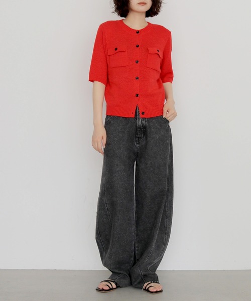cheriella(シェリエラ)の「【cheriella】ビンテージライクヨークカーブデニムパンツ VINTAGE-LIKE YOKE DENIM PANTS(デニムパンツ・レディース・ブラウン/ライム/ブラック・FREE)」の20枚目の写真