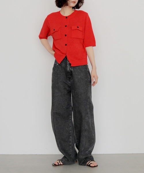 cheriella(シェリエラ)の「【cheriella】ビンテージライクヨークカーブデニムパンツ VINTAGE-LIKE YOKE DENIM PANTS(デニムパンツ・レディース・ブラウン/ライム/ブラック・FREE)」の21枚目の写真