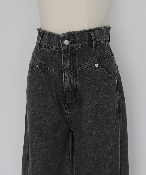 cheriella(シェリエラ)の「【cheriella】ビンテージライクヨークカーブデニムパンツ VINTAGE-LIKE YOKE DENIM PANTS(デニムパンツ・レディース・ブラウン/ライム/ブラック・FREE)」の14枚目の写真