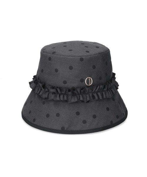 Chapeau d' O（シャポードオー）の「Chapeau d' O  Dot JQ Bucket / シャポードオー（ハット・レディース・グレー/ブラウン・M/57.5cm）」の3枚目の写真