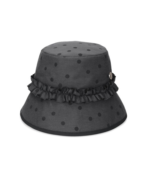 Chapeau d' O（シャポードオー）の「Chapeau d' O  Dot JQ Bucket / シャポードオー（ハット・レディース・グレー/ブラウン・M/57.5cm）」の4枚目の写真