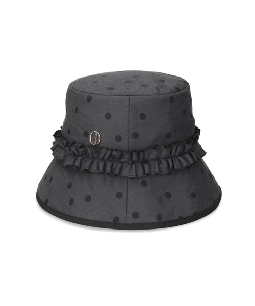 Chapeau d' O（シャポードオー）の「Chapeau d' O  Dot JQ Bucket / シャポードオー（ハット・レディース・グレー/ブラウン・M/57.5cm）」の5枚目の写真