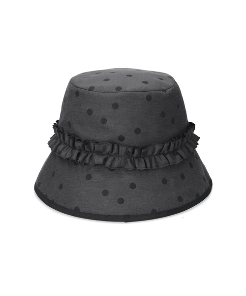 Chapeau d' O（シャポードオー）の「Chapeau d' O  Dot JQ Bucket / シャポードオー（ハット・レディース・グレー/ブラウン・M/57.5cm）」の6枚目の写真