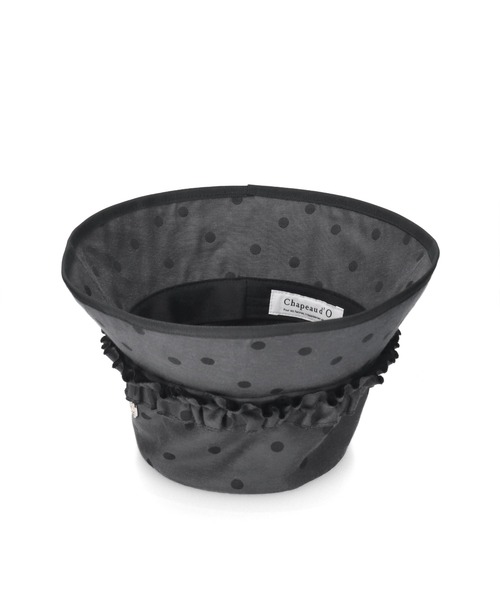 Chapeau d' O（シャポードオー）の「Chapeau d' O  Dot JQ Bucket / シャポードオー（ハット・レディース・グレー/ブラウン・M/57.5cm）」の8枚目の写真