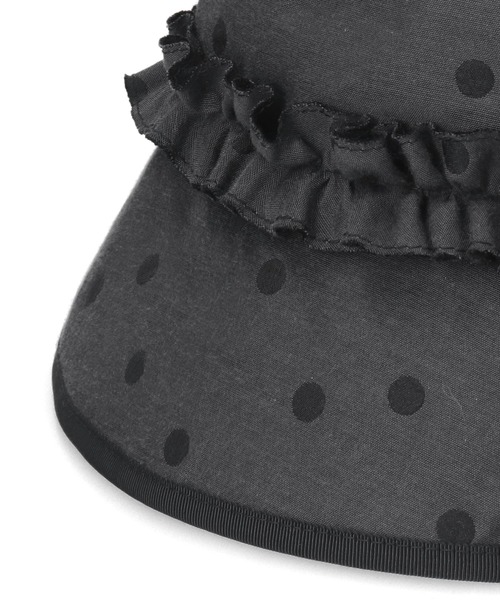 Chapeau d' O（シャポードオー）の「Chapeau d' O  Dot JQ Bucket / シャポードオー（ハット・レディース・グレー/ブラウン・M/57.5cm）」の11枚目の写真