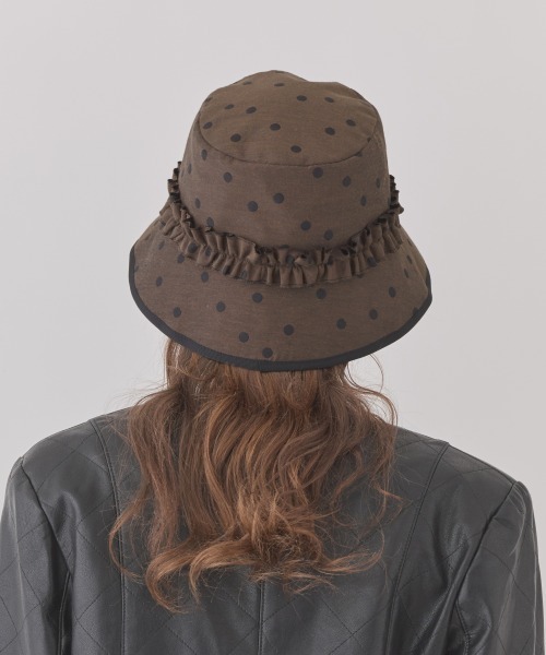 Chapeau d' O（シャポードオー）の「Chapeau d' O  Dot JQ Bucket / シャポードオー（ハット・レディース・グレー/ブラウン・M/57.5cm）」の15枚目の写真