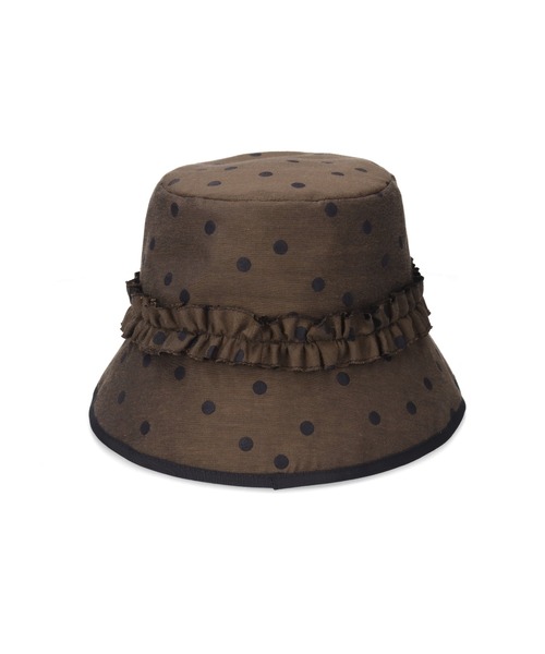 Chapeau d' O（シャポードオー）の「Chapeau d' O  Dot JQ Bucket / シャポードオー（ハット・レディース・グレー/ブラウン・M/57.5cm）」の17枚目の写真