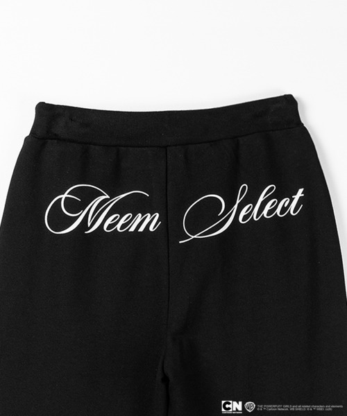 me+em select(ミームセレクト)の「【THE POWERPUFF GIRLS】パワーパフガールズバックレタリングロゴスウェットフレアパンツ / back lettering logo sweat flare pants【 セットアップ着用可能 】(スウェットパンツ・レディース・グレー/ブラック・FREE)」の3枚目の写真