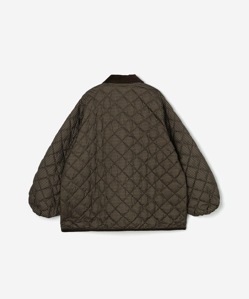 Bshop(ビショップ)の「Gymphlex | キルトダウンパフスリーブミドルコート CHECK WOMEN(ダウンジャケット/コート・レディース・ブラウン系その他・12)」の9枚目の写真