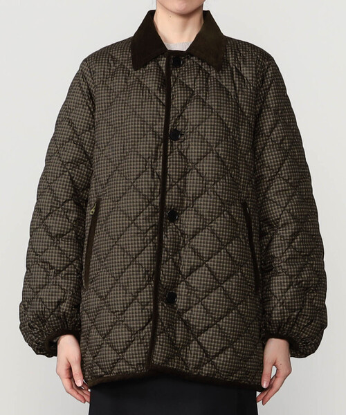 Bshop(ビショップ)の「Gymphlex | キルトダウンパフスリーブミドルコート CHECK WOMEN(ダウンジャケット/コート・レディース・ブラウン系その他・12)」の5枚目の写真