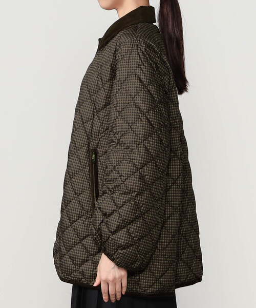 Bshop(ビショップ)の「Gymphlex | キルトダウンパフスリーブミドルコート CHECK WOMEN(ダウンジャケット/コート・レディース・ブラウン系その他・12)」の6枚目の写真