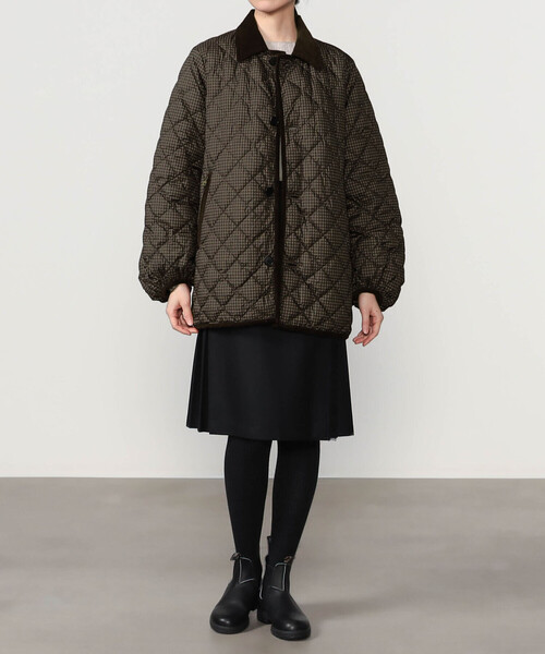 Bshop(ビショップ)の「Gymphlex | キルトダウンパフスリーブミドルコート CHECK WOMEN(ダウンジャケット/コート・レディース・ブラウン系その他・12)」の22枚目の写真
