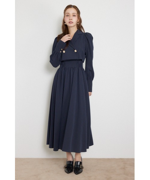 rienda(リエンダ)の「【乃木坂46 金川紗耶さん着用】テーラードデザインロングワンピース 秋服(ワンピース・レディース・ブラック/ネイビー/ブラウン・SMALL/MEDIUM)」の13枚目の写真
