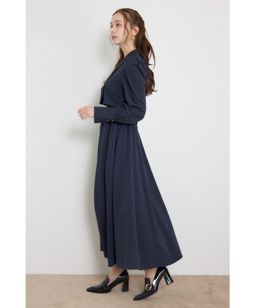 rienda(リエンダ)の「【乃木坂46 金川紗耶さん着用】テーラードデザインロングワンピース 秋服(ワンピース・レディース・ブラック/ネイビー/ブラウン・SMALL/MEDIUM)」の14枚目の写真