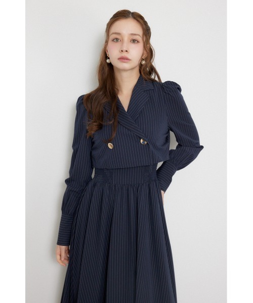 rienda(リエンダ)の「【乃木坂46 金川紗耶さん着用】テーラードデザインロングワンピース 秋服(ワンピース・レディース・ブラック/ネイビー/ブラウン・SMALL/MEDIUM)」の15枚目の写真