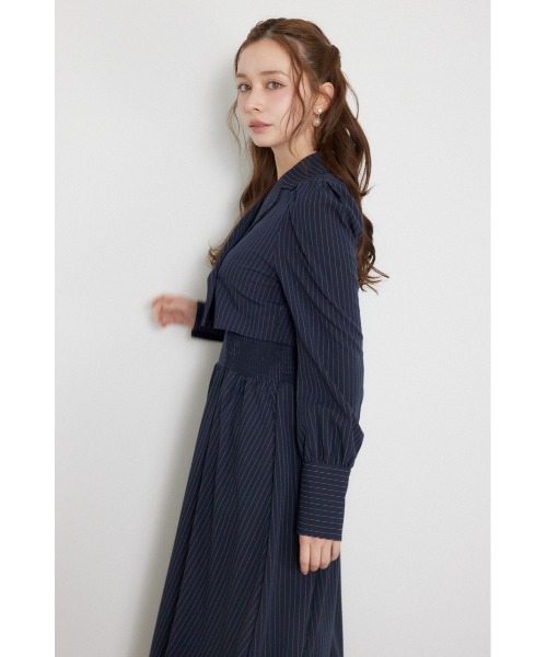 rienda(リエンダ)の「【乃木坂46 金川紗耶さん着用】テーラードデザインロングワンピース 秋服(ワンピース・レディース・ブラック/ネイビー/ブラウン・SMALL/MEDIUM)」の16枚目の写真