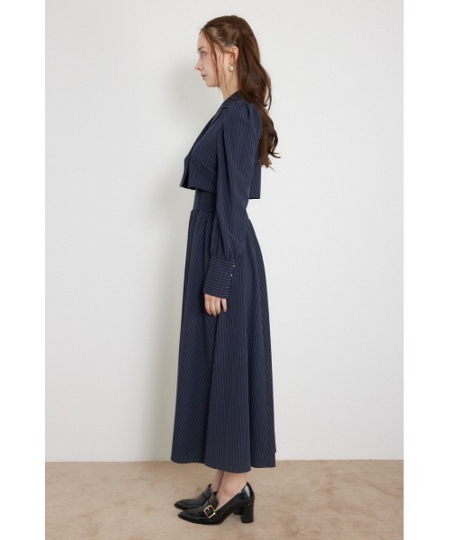 rienda(リエンダ)の「【乃木坂46 金川紗耶さん着用】テーラードデザインロングワンピース 秋服(ワンピース・レディース・ブラック/ネイビー/ブラウン・SMALL/MEDIUM)」の19枚目の写真