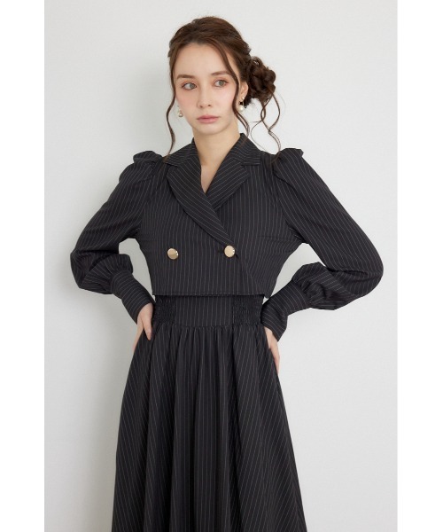 rienda(リエンダ)の「【乃木坂46 金川紗耶さん着用】テーラードデザインロングワンピース 秋服(ワンピース・レディース・ブラック/ネイビー/ブラウン・SMALL/MEDIUM)」の8枚目の写真
