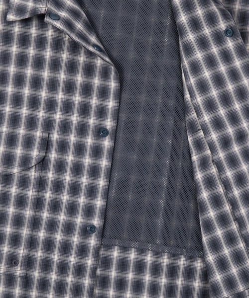 HUF(ハフ)の「AIR FLOW CONVERTIBLE LS SHIRT(シャツ/ブラウス・メンズ・ブラウン/ブラック・S/XL/L/M)」の16枚目の写真