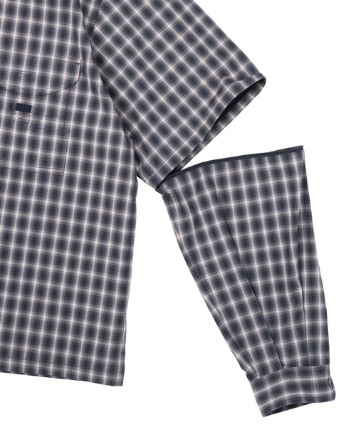 HUF(ハフ)の「AIR FLOW CONVERTIBLE LS SHIRT(シャツ/ブラウス・メンズ・ブラウン/ブラック・S/XL/L/M)」の7枚目の写真
