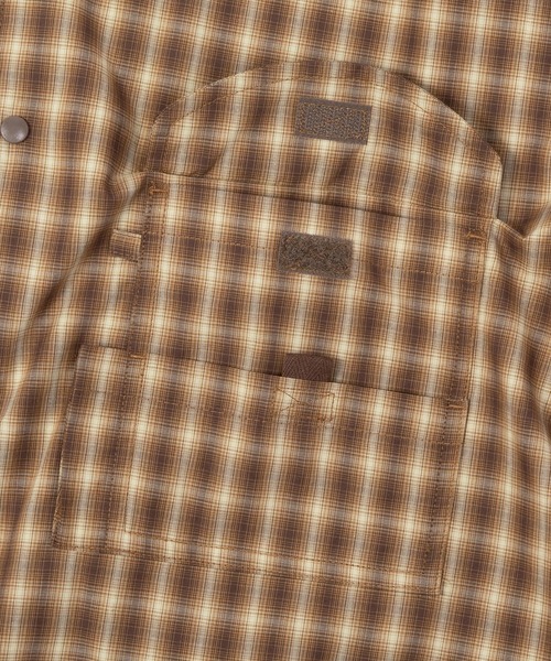 HUF(ハフ)の「AIR FLOW CONVERTIBLE LS SHIRT(シャツ/ブラウス・メンズ・ブラウン/ブラック・S/XL/L/M)」の10枚目の写真
