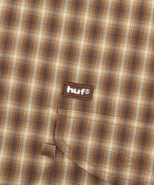 HUF(ハフ)の「AIR FLOW CONVERTIBLE LS SHIRT(シャツ/ブラウス・メンズ・ブラウン/ブラック・S/XL/L/M)」の3枚目の写真