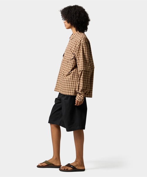 HUF(ハフ)の「AIR FLOW CONVERTIBLE LS SHIRT(シャツ/ブラウス・メンズ・ブラウン/ブラック・S/XL/L/M)」の13枚目の写真