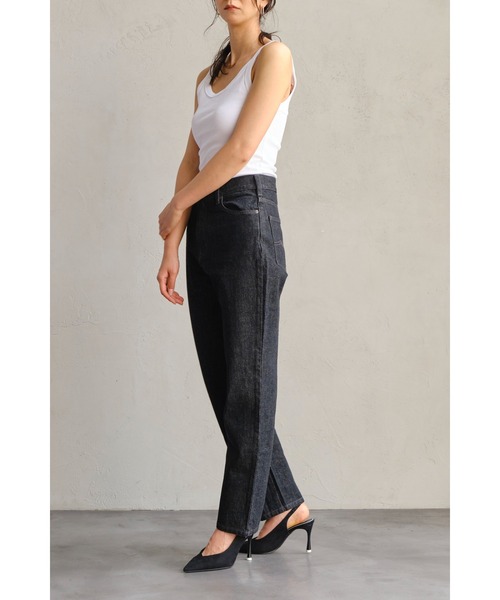 RUGGEDWORKS（ラゲッドワークス）の「《CIMARRON JEANS CORE》CLAUDIA SLIM TAPERED/スリムテーパード（デニムパンツ・レディース・ネイビー/チャコールグレー/ブラック・24inch/25inch/23inch/26inch/27inch）」の4枚目の写真