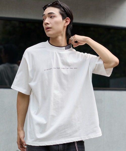 WEGO(ウィゴー)の「WEGO/ロゴカラーT(Tシャツ/カットソー・メンズ・ホワイト/ブラック・FREE)」の21枚目の写真