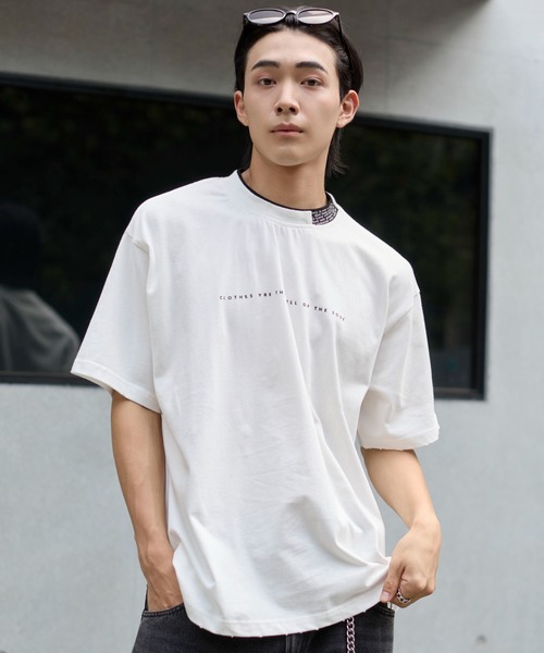 WEGO(ウィゴー)の「WEGO/ロゴカラーT(Tシャツ/カットソー・メンズ・ホワイト/ブラック・FREE)」の18枚目の写真