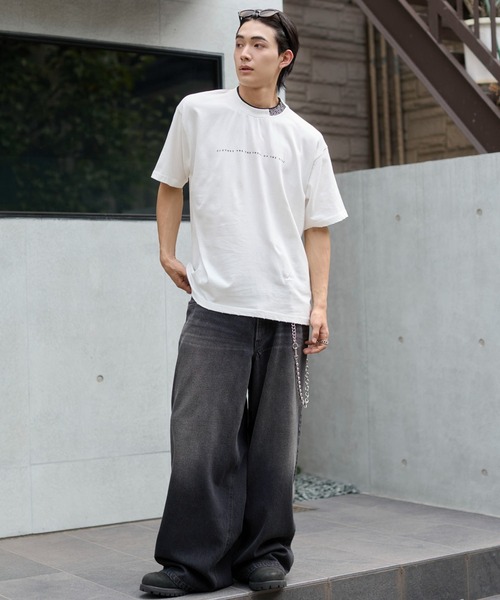 WEGO(ウィゴー)の「WEGO/ロゴカラーT(Tシャツ/カットソー・メンズ・ホワイト/ブラック・FREE)」の16枚目の写真