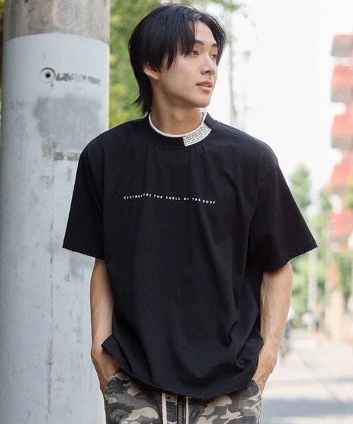 WEGO(ウィゴー)の「WEGO/ロゴカラーT(Tシャツ/カットソー・メンズ・ホワイト/ブラック・FREE)」の9枚目の写真
