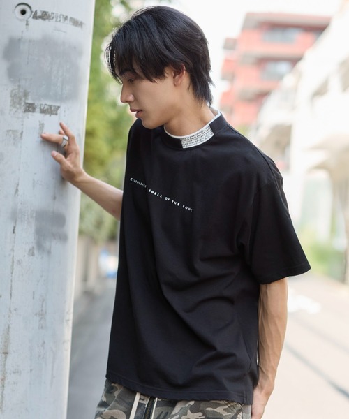 WEGO(ウィゴー)の「WEGO/ロゴカラーT(Tシャツ/カットソー・メンズ・ホワイト/ブラック・FREE)」の7枚目の写真